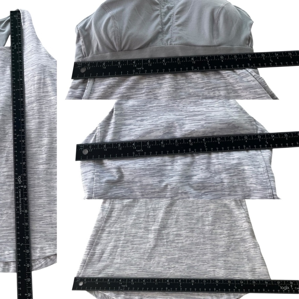 Lululemon Women’s 6 Wee Are From Space Nimbus Battleship Sweat Reps 2 in 1 Tank - Picture 4 of 14